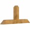 Ekena Millwork Portland Rough Sawn Timber Gable Bracket, Western Red Cedar, 60"W x 27"H x 6"D x 6"F, 11/12 Pitch GBW060X27X0606POR00RWR - alternate 5